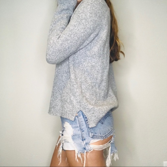 Madewell Gray classic basic comfy sweater - Picture 3 of 4
